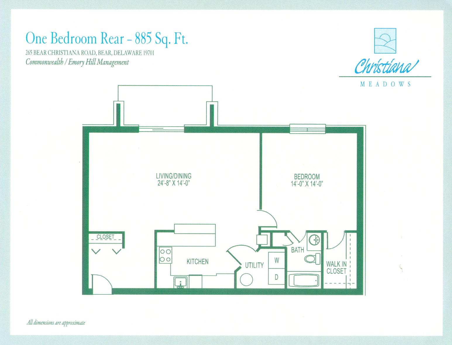 Apartment Floor Plans Christiana Meadows Apartments